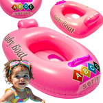 DMUCHANY PONTON DLA DZIECI DO PŁYWANIA KOŁO SIEDZISKO BEZPIECZNY UCHWYT