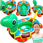 DMUCHANY PONTON DLA DZIECI ŻÓŁW ŻÓŁWIK DO PŁYWANIA SIEDZISKO KOŁO UCHWYTY