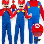 SUPER MARIO Strój dla dzieci / Kostium przebranie na imprezę rozmiar M 122-128 cm