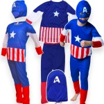 STRÓJ KAPITAN AMERYKA PRZEBRANIE SUPERBOHATERA S