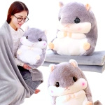 CHOMIK Z KOCYKIEM DUŻA MASKOTKA PRZYTULANKA PODUSZKA KOCYK PLUSZAK 35CM