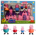 ŚWINKA PEPPA ZESTAW ZAMEK DOMEK + 4 FIGURKI