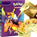POKEMON Album na karty 120szt  + 10 złotych kart