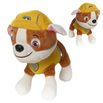 PSI PATROL PLUSZOWA MASKOTKA RUBBLE 20CM DŹWIĘK ŚPIEWA PRZYTULANKA Z BAJKI