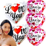 5 x Duży Balon Na Dzień Matki Serce Serduszko I LOVE YOU