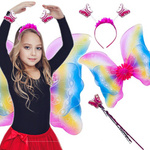 Strój Dla Dzieci Motylek 3w1 Tęczowy