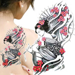DUŻY TATUAŻ ZMYWALNY TYMCZASOWY WODNY BEZPIECZNY 21cm MOTYW KOBIETA