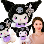 MASKOTKA KUROMI PLUSZOWA PRZYTULANKA MIĘKKI PLUSZAK DUŻY 45CM HELLO KITTY