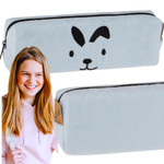 HASH PLUSZOWY Piórnik Szkolny Saszetka Bunny Faces MOTYW KRÓLICZEK