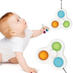 Zestaw 3 zabawek sensorycznych - Spinner , Wąż układanka , Breloczek Squid Game