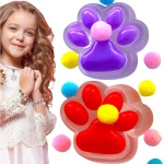 GNIOTEK KOCIA ŁAPKA SQUISHY ZESTAW 2 SZTUKI ZABAWKA ANTYSTRESOWA PSIA ŁAPA