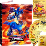 Zestaw 30 złotych kart Pokemon + album na 120 kart