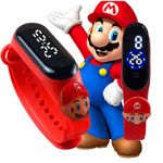 Zegarek LED Super Mario dla Dzieci – Cyfrowy, Kolorowy, Bohaterski Akcent na Rękę