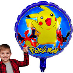 DUŻY BALON FOLIOWY NA URODZINY POKEMON PIKACHU 45cm URODZINOWY NA IMPREZĘ